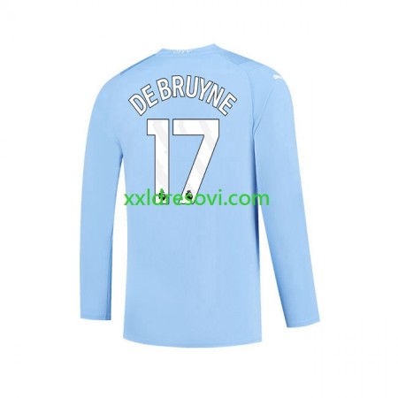 Manchester City Kevin De Bruyne 17 Domaći Nogometni Dres 2023-2024 Dugim Rukavima